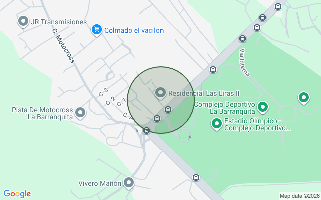 Mapa de Apartamento en La Barranquita, Santiago de 3 habitaciones con 2 baños y 1 parqueo con 100 mts²
