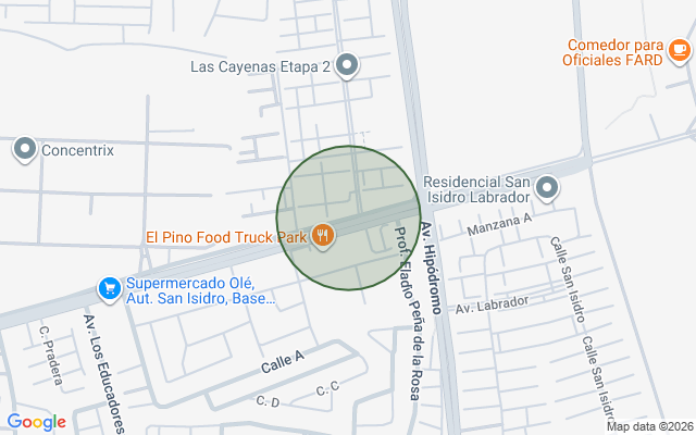 Mapa de Apartamento en San Isidro Adentro, Santo Domingo Este de 3 habitaciones con 2 baños y 1 parqueo con 101 mts²