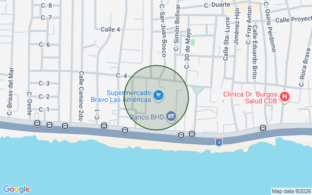 Mapa de Apartamento en Ensanche Isabelita Ii, Santo Domingo Este de 3 habitaciones con 2 baños y 1 parqueo en 2do nivel con 87 mts²