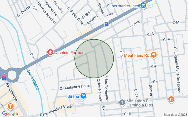Mapa de Apartamento en Centro Madre Vieja Sur, San Cristóbal de 3 habitaciones con 3 baños y 2 parqueos en 3er nivel