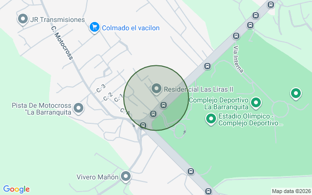 Mapa de Apartamento en La Barranquita, Santiago de 3 habitaciones con 2 baños y 2 parqueos en 3er nivel con 90 mts² con mantenimiento incluido