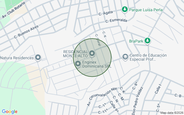 Mapa de Apartamento en Residencial Luisa Perla, Higüey de 3 habitaciones con 2 baños y 2 parqueos con 120 mts²