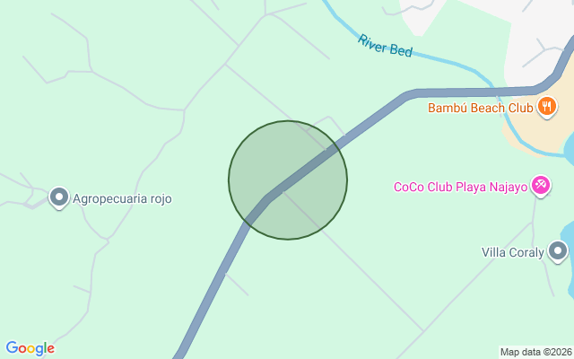 Mapa de Villa en Najayo Abajo, San Cristóbal de 2 habitaciones con 2 baños y 2 parqueos