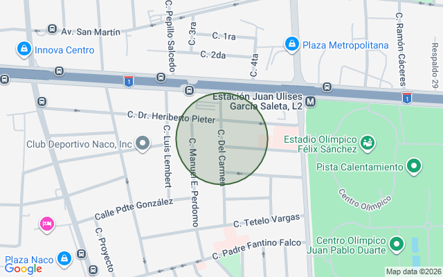 Mapa de Apartamento en Ensanche Naco, Santo Domingo D.N. de 1 habitación con 1 baño y 1 parqueo en 10mo nivel con 50 mts²