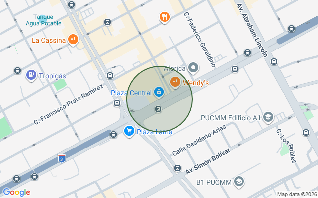 Mapa de Local comercial en Piantini, Santo Domingo D.N. con 4 parqueos con 74 mts²