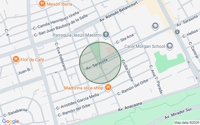 Mapa de Local comercial en Mirador Sur, Santo Domingo D.N. en 2do nivel de 167 mts²