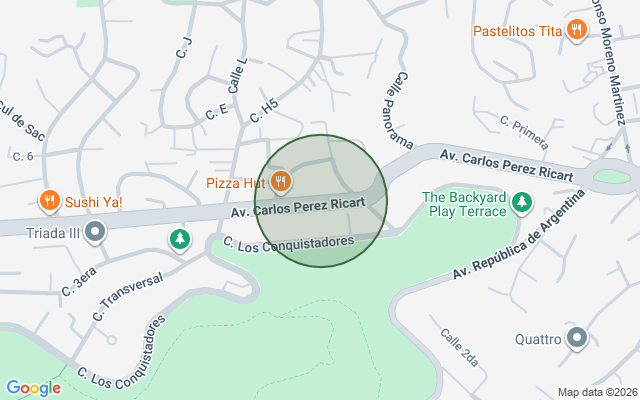 Mapa de Penthouse en Altos De Arroyo Hondo, Santo Domingo D.N. con 4 habitaciones, 4 baños, 2 parqueos en 6to nivel de 315 mts² con mantenimiento incluido