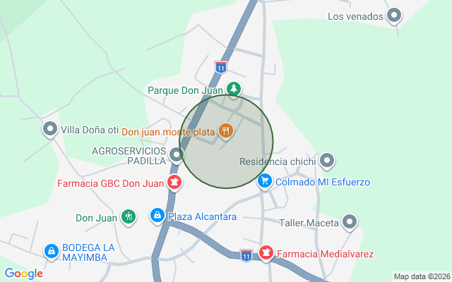 Mapa de Finca en Don Juan O Centro Del Pueblo, Monte Plata de 25 tareas