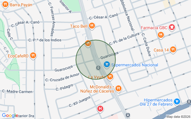 Mapa de Casa en El Millón, Santo Domingo D.N. con 3 habitaciones, 3 baños, 3 parqueos de 2 niveles de 715 mts²