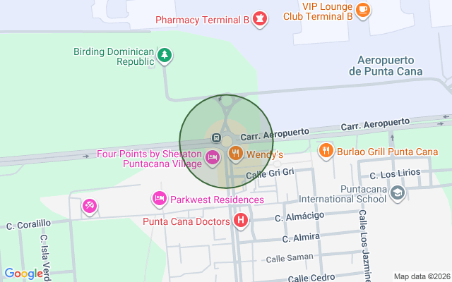 Mapa de Apartamento en Punta Cana, Punta Cana con 1 habitación, 2 baños, 1 parqueo con mantenimiento incluido
