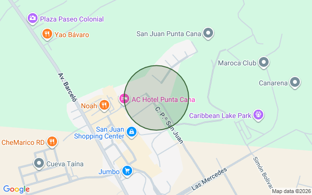 Mapa de Casa en Downtown Punta Cana, Bávaro de 3 habitaciones con 3 baños y 2 parqueos de 2 niveles con mantenimiento incluido