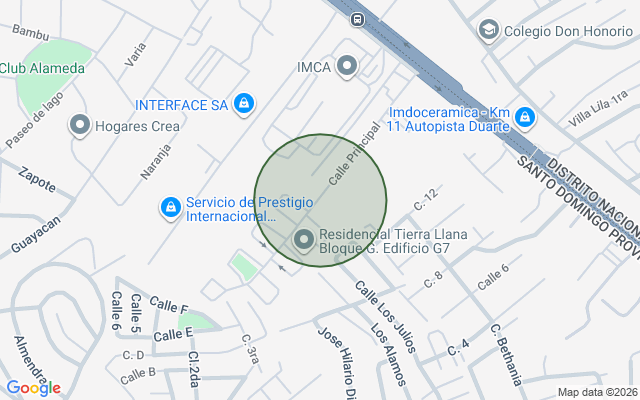 Mapa de Edificio en El Caliche, Santo Domingo D.N. con 110 mts²
