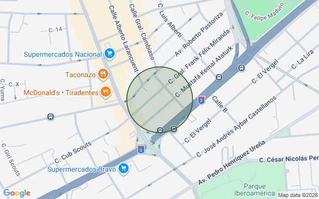 Mapa de Nave industrial en Aut. Duarte, Santo Domingo Oeste con 3000 mts²