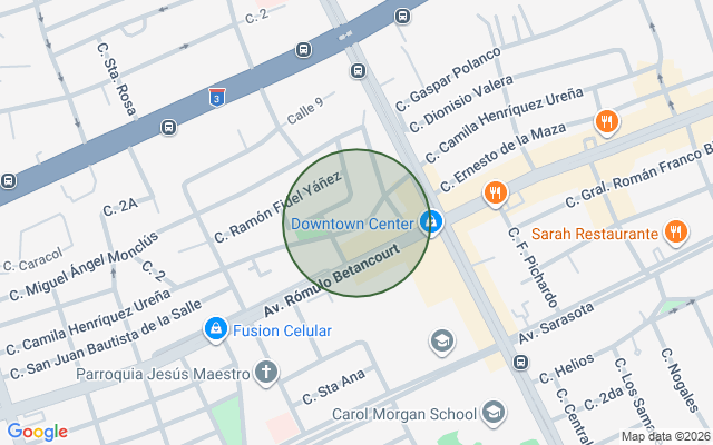 Mapa de Apartamento en Mirador Norte, Santo Domingo D.N. de 3 habitaciones con 3 baños y 3 parqueos con 126 mts²