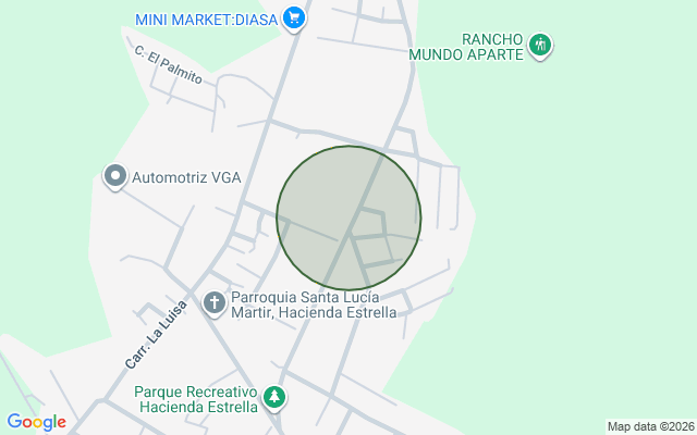 Mapa de Finca en Hacienda Estrella, Santo Domingo Norte de 168518 mts²