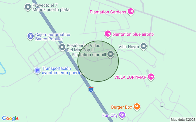 Mapa de Casa en Puerto Plata, Puerto Plata con 3 habitaciones, 3 baños, 2 parqueos de 2 niveles de 436 mts²