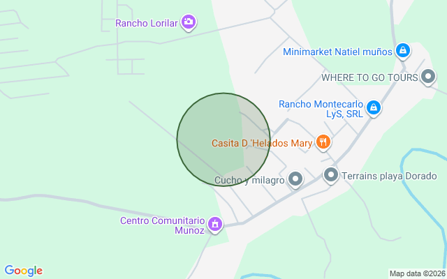 Mapa de Apartamento en Muñoz, Puerto Plata con 3 habitaciones, 2 baños, 1 parqueo en 3er nivel con mantenimiento incluido