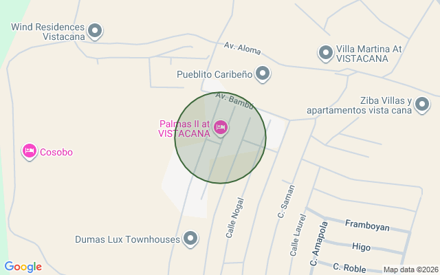 Mapa de Casa en Vista Cana, Punta Cana con 3 habitaciones, 2 baños, 2 parqueos de 2 niveles de 153 mts² con mantenimiento incluido