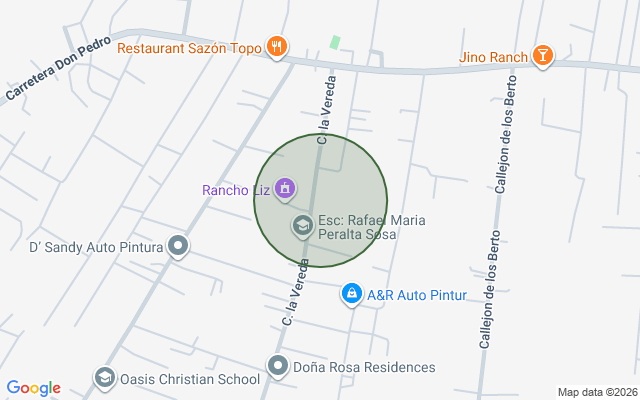 Mapa de Apartamento en Licey Arriba, Licey Al Medio con 2 habitaciones, 1 baño, 2 parqueos en 1er nivel con mantenimiento incluido