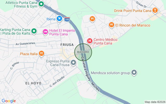 Mapa de Apartamento en Residencial Bávaro-Punta Cana, Bávaro