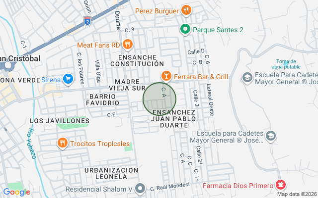 Mapa de Casa en Centro Madre Vieja Sur, San Cristóbal con 4 habitaciones, 3 baños, 2 parqueos con mantenimiento incluido