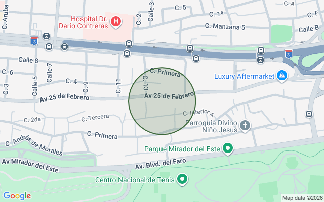 Mapa de Terreno en Boca Chica, Boca Chica de 875 mts²