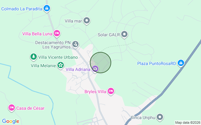 Mapa de Apartamento en Najayo Abajo, San Cristóbal con 2 habitaciones, 2 baños, 1 parqueo