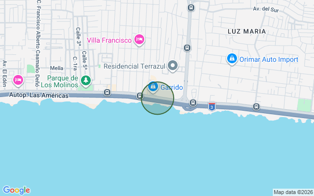 Mapa de Nave industrial en Autopista Las Americas, Santo Domingo Este con 700 mts²