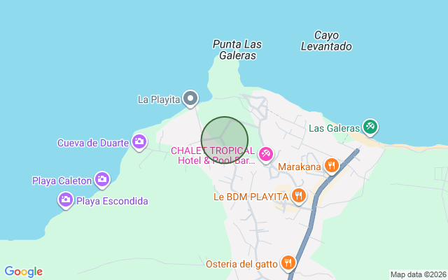 Mapa de Terreno en Las Galeras, Samaná de 500 mts²