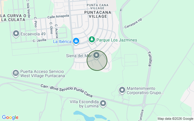 Mapa de Apartamento en Punta Cana Village, Punta Cana con 1 habitación, 1 baño, 1 parqueo en 2do nivel de 71 mts² con mantenimiento incluido
