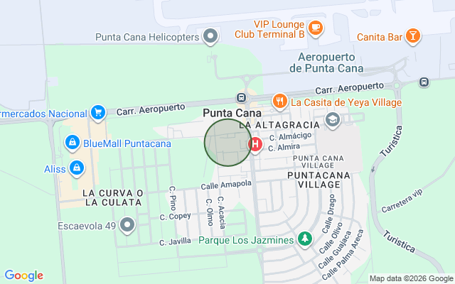Mapa de Apartamento en Punta Cana Village, Punta Cana con 3 habitaciones, 3 baños, 2 parqueos de 150 mts² con mantenimiento incluido