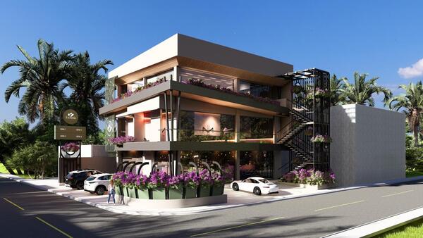 Local comercial en Villa Olga, Santiago con 1 baño y 6 parqueos de 175 mts² con mantenimiento incluido - Imagen 1