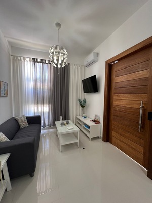 Casa en Bávaro, Punta Cana de 2 habitaciones con 2 baños y 1 parqueo con mantenimiento incluido - Imagen 5