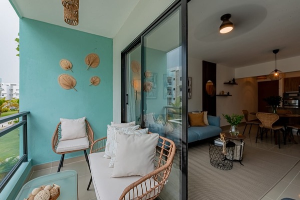 Apartamento en Bávaro, Punta Cana de 2 habitaciones con 2 baños y 2 parqueos con mantenimiento incluido - Imagen 4