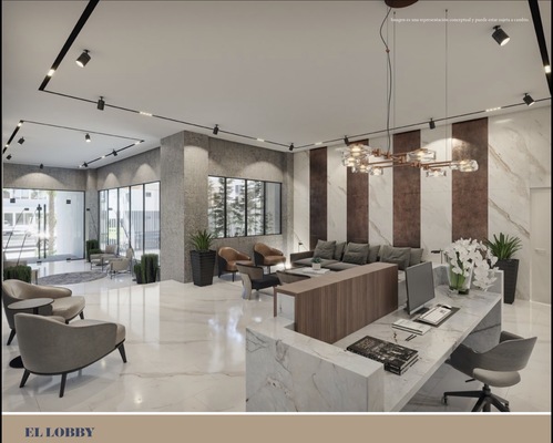 Apartamento en Ensanche Naco, Santo Domingo D.N. de 1 habitación con 1 baño y 1 parqueo en 10mo nivel de 50 mts² - Imagen 3