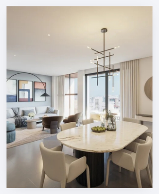 Apartamento en Ensanche Naco, Santo Domingo D.N. de 1 habitación con 1 baño y 1 parqueo en 11vo nivel de 60 mts² - Imagen 2