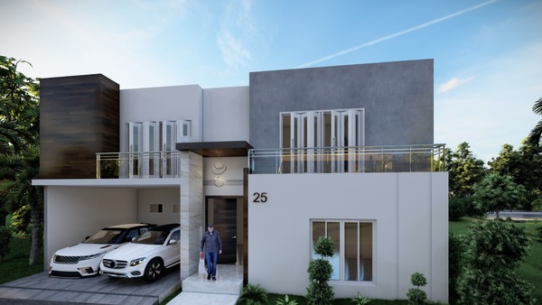 Casa en Punta Cana, Punta Cana con 2 parqueos de 2 niveles de 356 mts² - Imagen 2