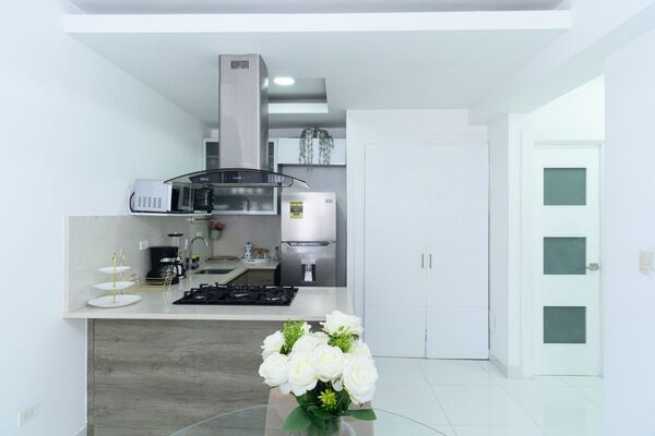 Apartamento en Urbanización Real, Santo Domingo D.N. con 1 habitación, 2 baños, 1 parqueo en 6to nivel de 90 mts² con mantenimiento incluido - Imagen 6