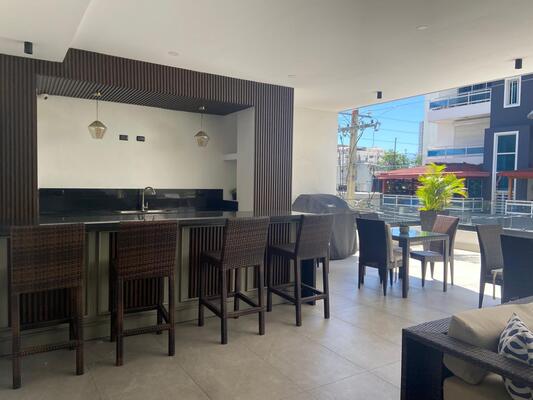 Apartamento en Bella Vista, Santo Domingo D.N. de 2 habitaciones con 2 baños y 2 parqueos con mantenimiento incluido - Imagen 2