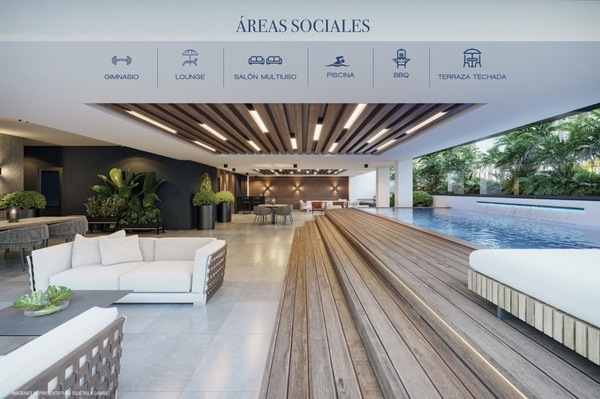 Apartamento en Ensanche Serralles, Santo Domingo D.N. de 1 habitación con 1 baño y 1 parqueo en 11vo nivel con 60 mts² - Imagen 5