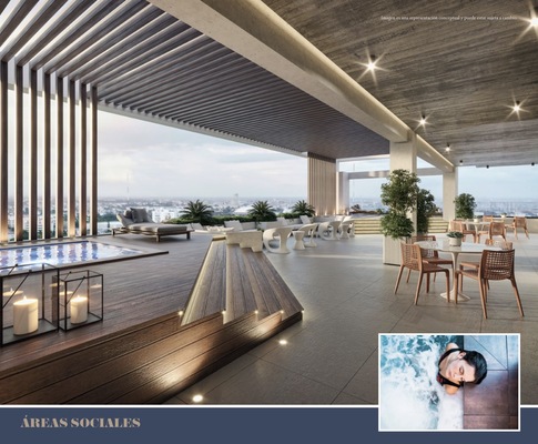 Apartamento en Ensanche Naco, Santo Domingo D.N. de 1 habitación con 1 baño y 1 parqueo en 10mo nivel con 50 mts² - Imagen 2