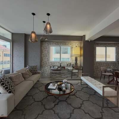 Apartamento en La Esmeralda, Santiago con 3 habitaciones, 2 baños, 2 parqueos en 1er nivel de 170 mts² con mantenimiento incluido - Imagen 3