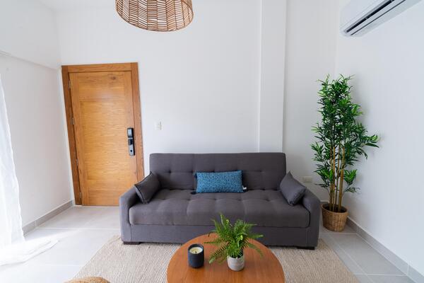 Apartamento en Abra Grande, Las Terrenas con 2 habitaciones, 2 baños, 1 parqueo en 2do nivel de 82 mts² con mantenimiento incluido - Imagen 4