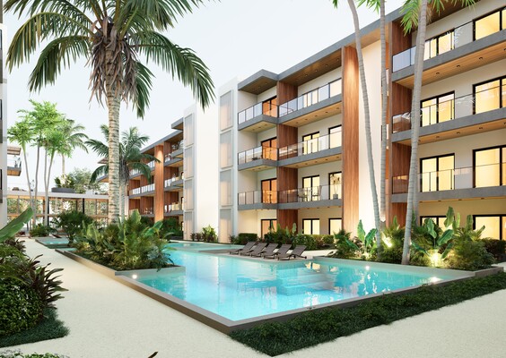 Apartamento en Bayahibe, Bayahibe con 1 habitación, 1 baño, 1 parqueo en 3er nivel de 64 mts² - Imagen 2