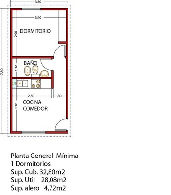 Apartamento en Villa Del Norte O Campechito I, Santo Domingo Norte con 1 habitación, 1 baño de 33 mts² con mantenimiento incluido - Imagen 4