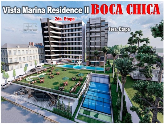 Apartamento en Boca Chica Centro, Boca Chica con 2 habitaciones, 2 baños, 2 parqueos en 3er nivel - Imagen 2