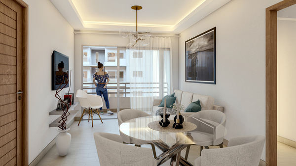 Apartamento en Jacobo Majluta, Santo Domingo Norte con 3 habitaciones, 2 baños, 1 parqueo - Imagen 6