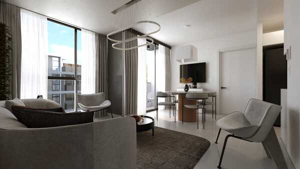 Apartamento en Urbanización La Caperuza II, San Francisco De Macorís con 3 habitaciones, 1 baño, 1 parqueo en 4to nivel de 61 mts² - Imagen 3