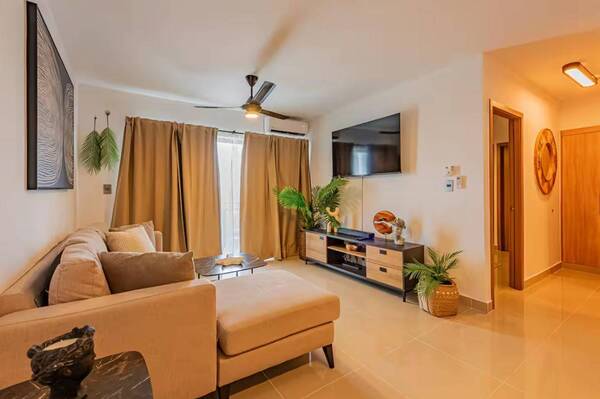 Apartamento en Epic Residences, Bávaro con 2 habitaciones, 2 baños, 1 parqueo en 4to nivel con mantenimiento incluido - Imagen 5