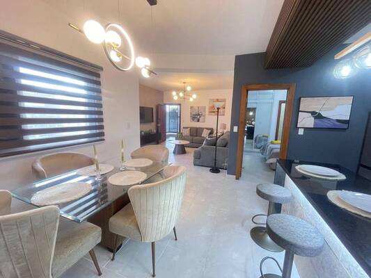 Apartamento en White Sands, Bávaro con 3 habitaciones, 3 baños, 2 parqueos en 2do nivel de 95 mts² con mantenimiento incluido - Imagen 3